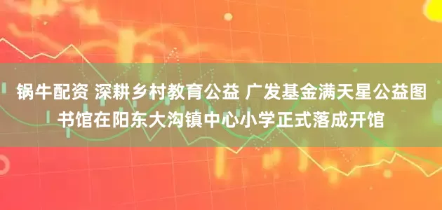 锅牛配资 深耕乡村教育公益 广发基金满天星公益图书馆在阳东大沟镇中心小学正式落成开馆